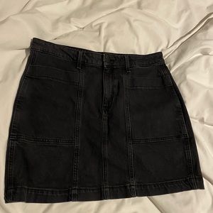 Black Denim Jean Skirt Old Navy size 12